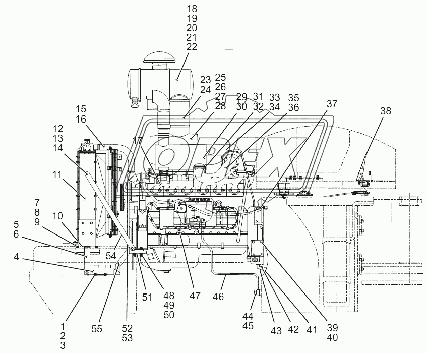 DH615G0430 Diesel Engine Assembly (CDM853.01)