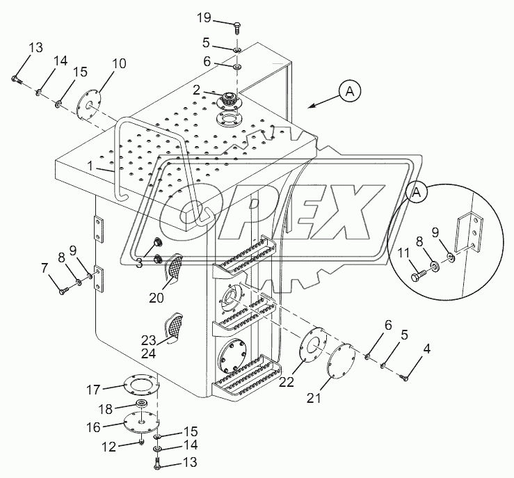 Hydraulic Tank Assembly (LG853.13.09)