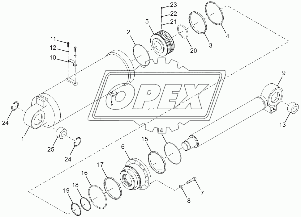 Tilt Cylinder (LG853.07.01)