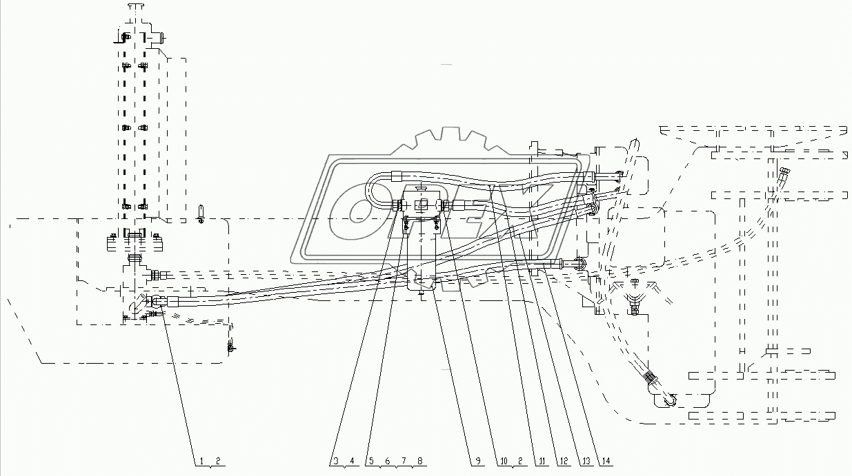 Transmission and Torque Converter Oil Circuit Assembly