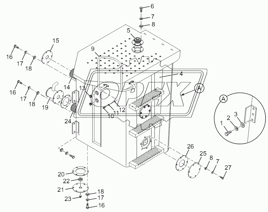 Hydraulic Tank Assembly (CDM860.13.09)