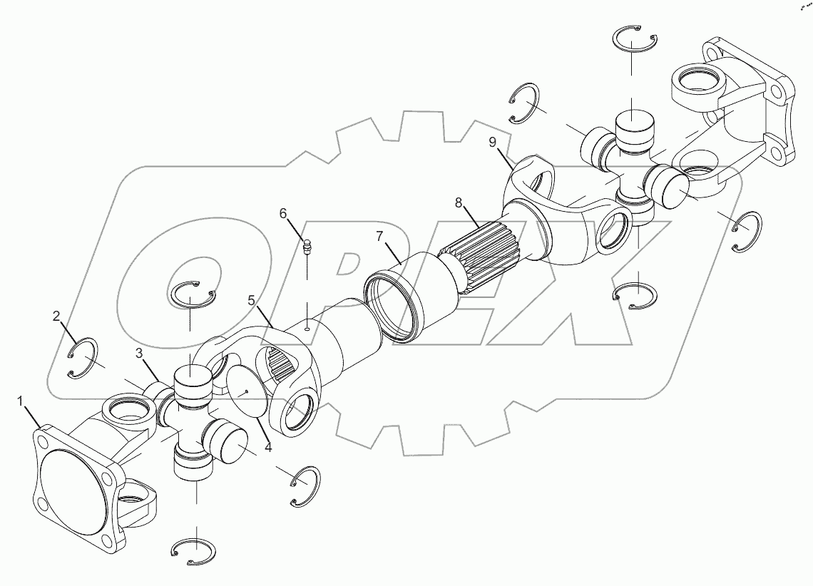  UPPER DRIVE SHAFT ASSEMBLY (17405000005)