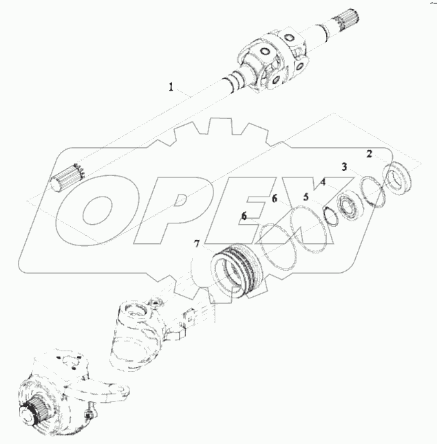  TD1C311010000K FRONT DRIVING AXLE ASSEMBLY-4