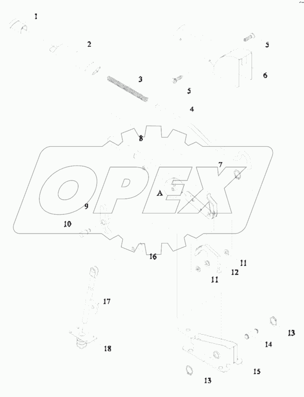  TS06435010000 PARKING BRAKE CONTROL MECHANISM ASSEMBLY-2