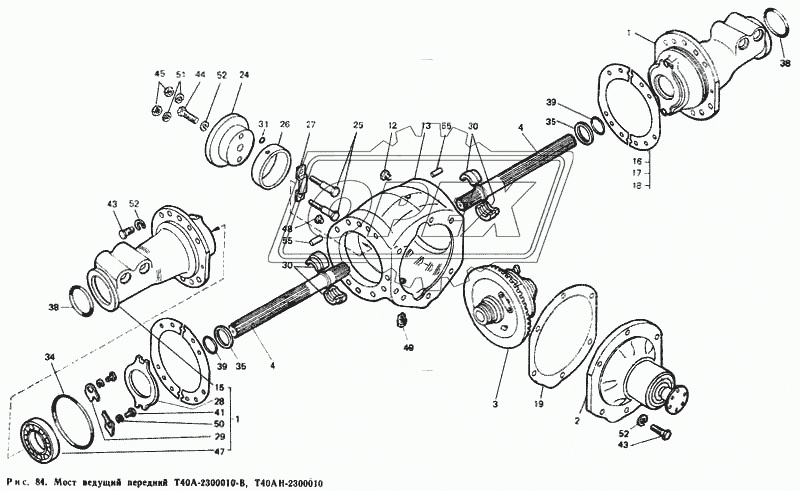 Мост ведущий Т40А-2300010-В, Т40АН-2300010 1