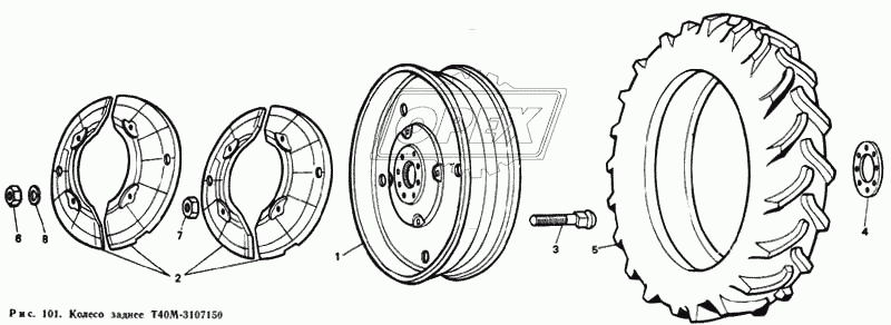 Колесо заднее Т40М-3107150