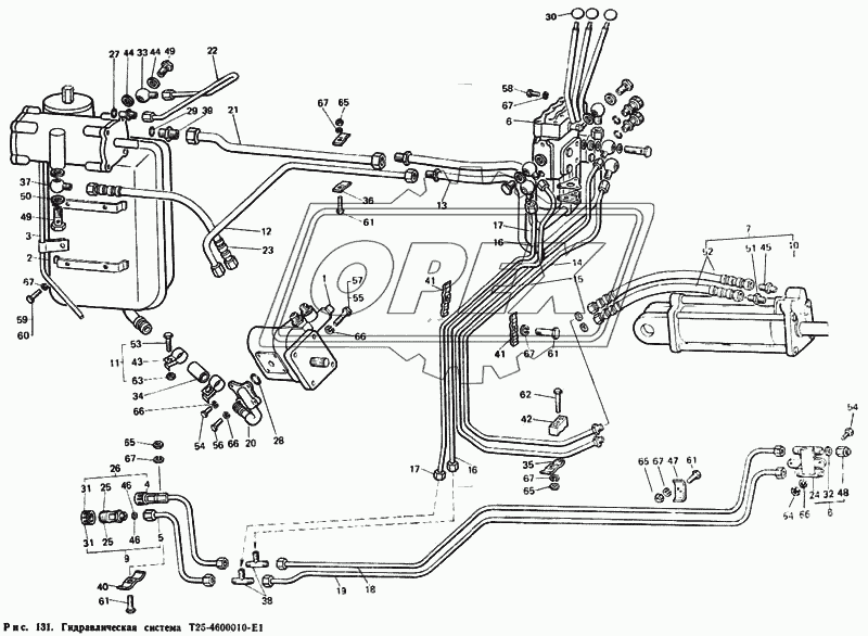 Гидравлическая система Т25-4600010-Е1