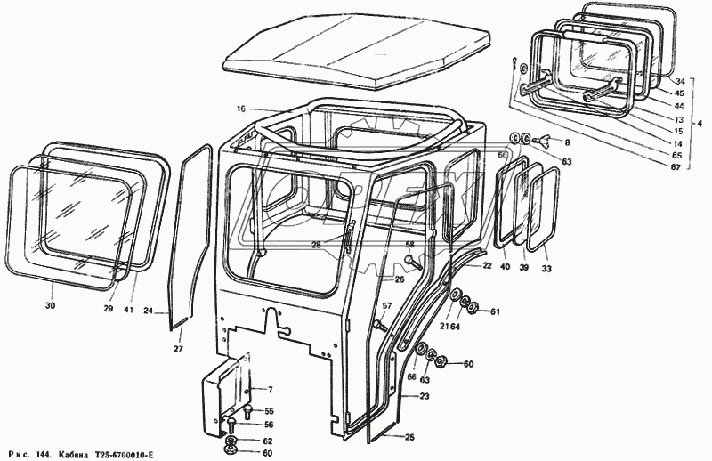 Кабина Т25-6700010-Е 1