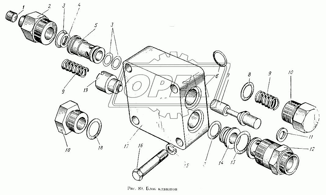Блок клапанов