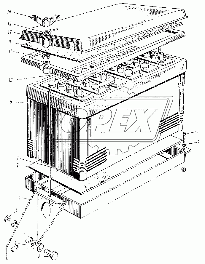 Батарея аккумуляторная