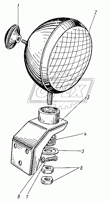 Фара поворотная