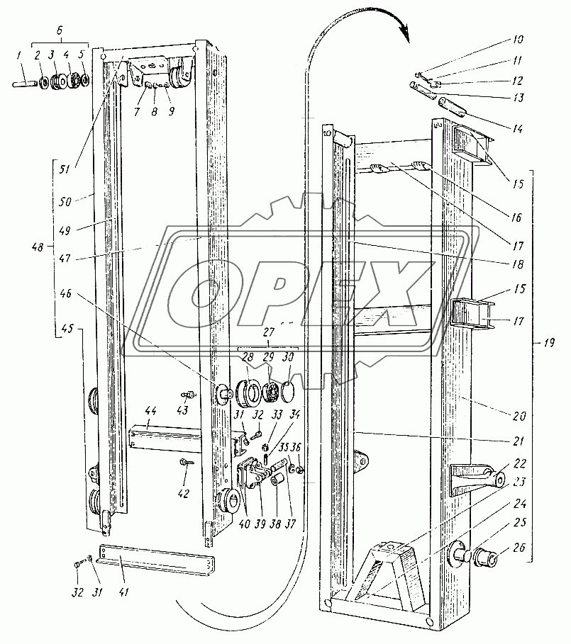 Грузоподъемник погрузчика 4043М