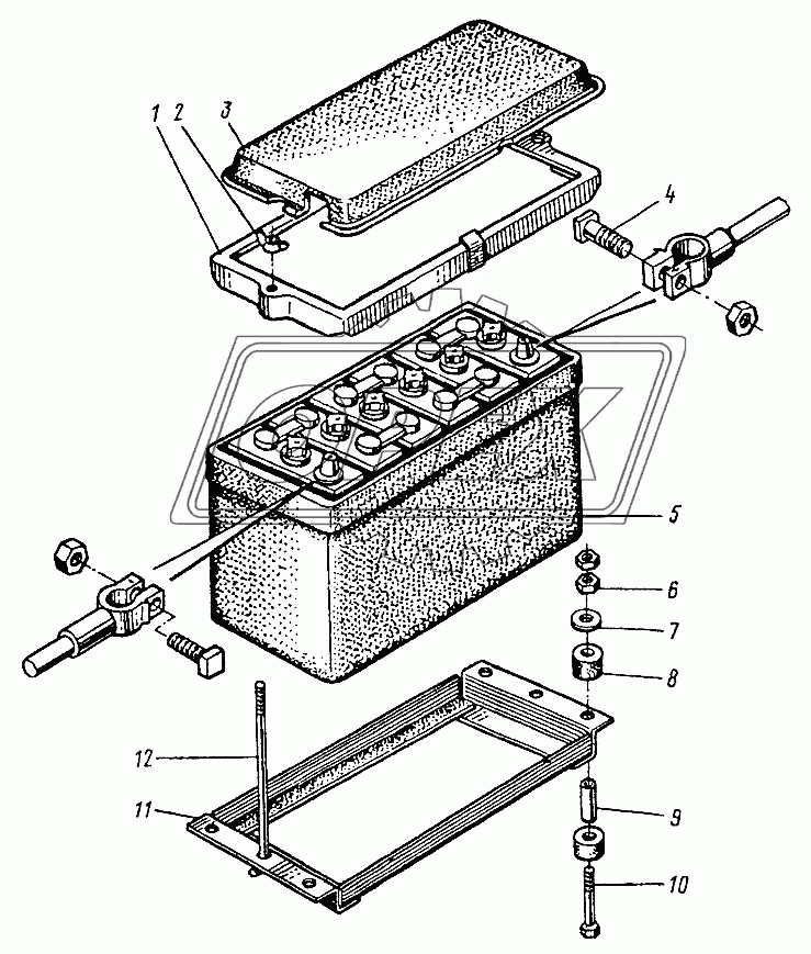 Батарея аккумуляторная 40811-3703