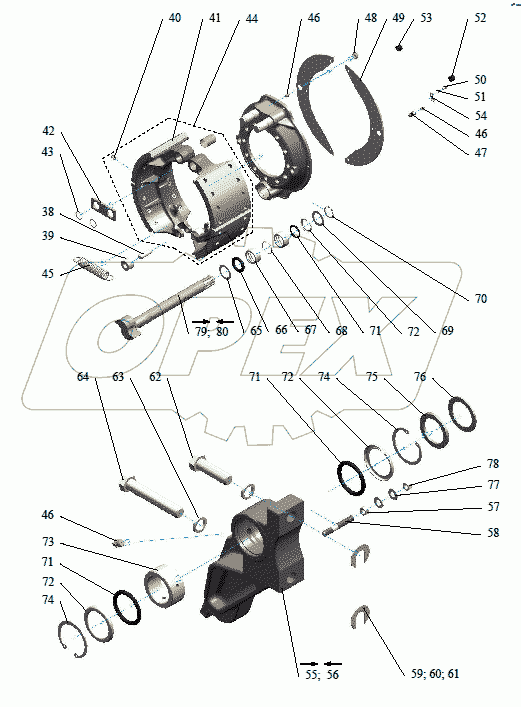 Запасные детали заднего ведущего моста 397.1