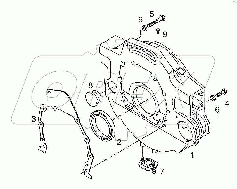 Картер маховика SAE 2