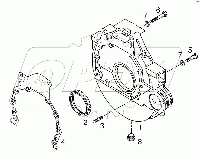 Картер маховика SAE 3