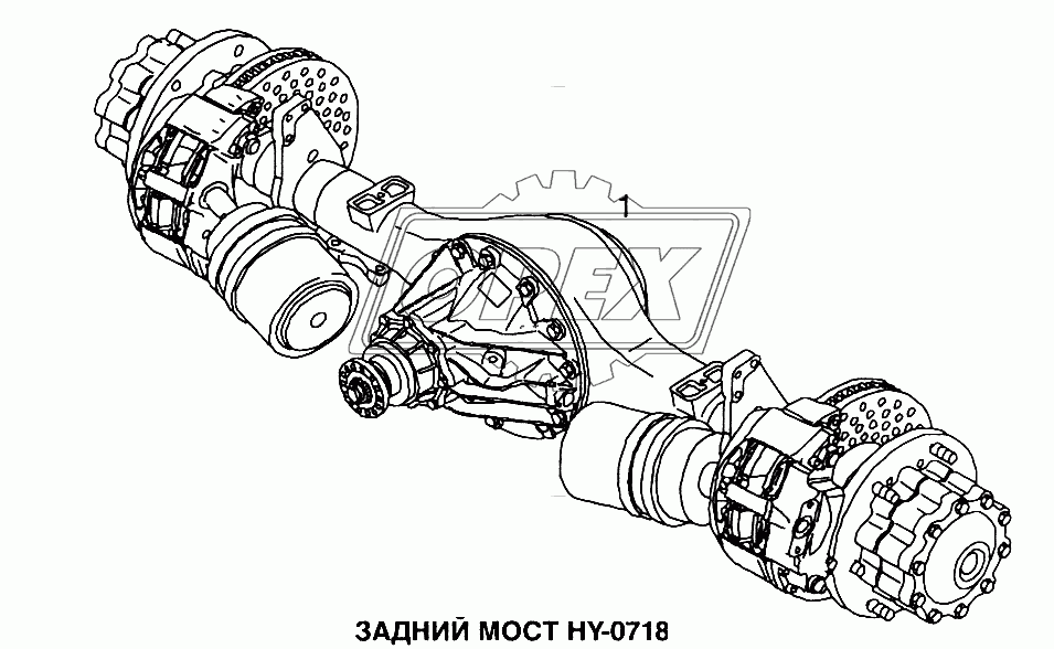 Задний мост HY-0718