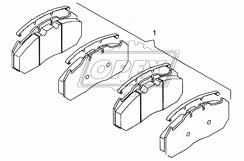 Ремкомплект индикатора износа тормозной колодки 1