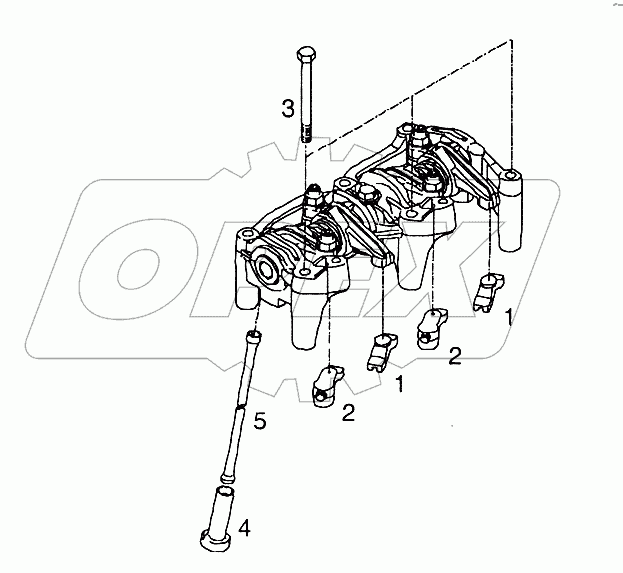 Клапанный мост и толкатель клапана для EVB