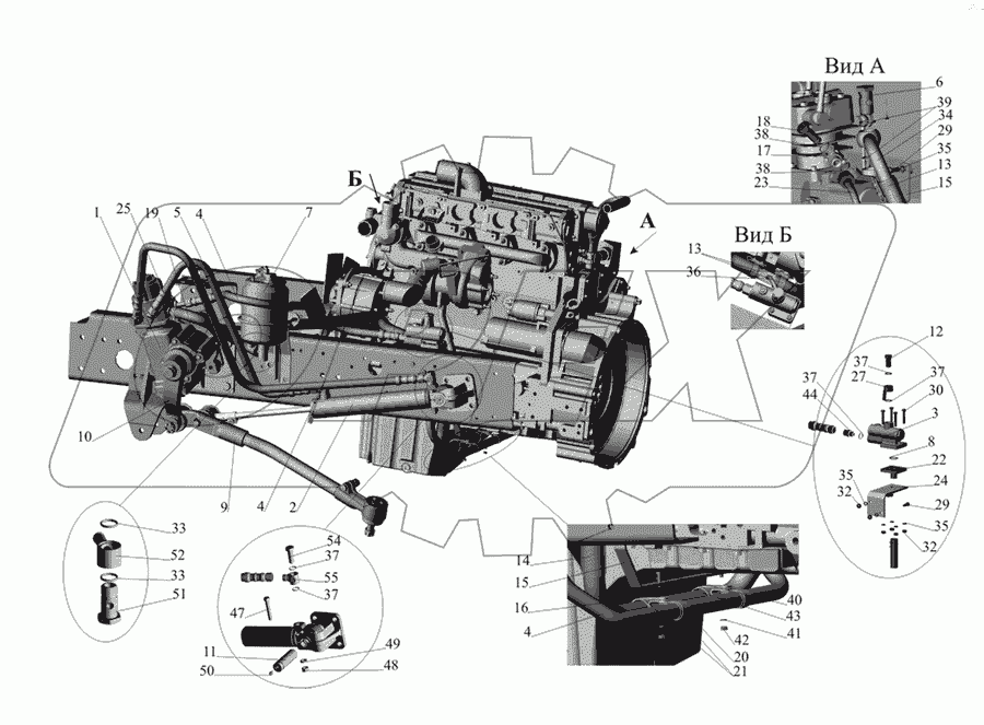 Установка рулевого управления 437030-3400001