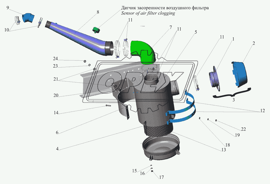 Система питания воздухом 437040-1109002