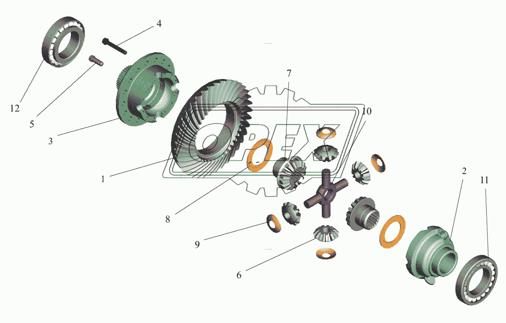 Редуктор заднего моста. Дифференциал