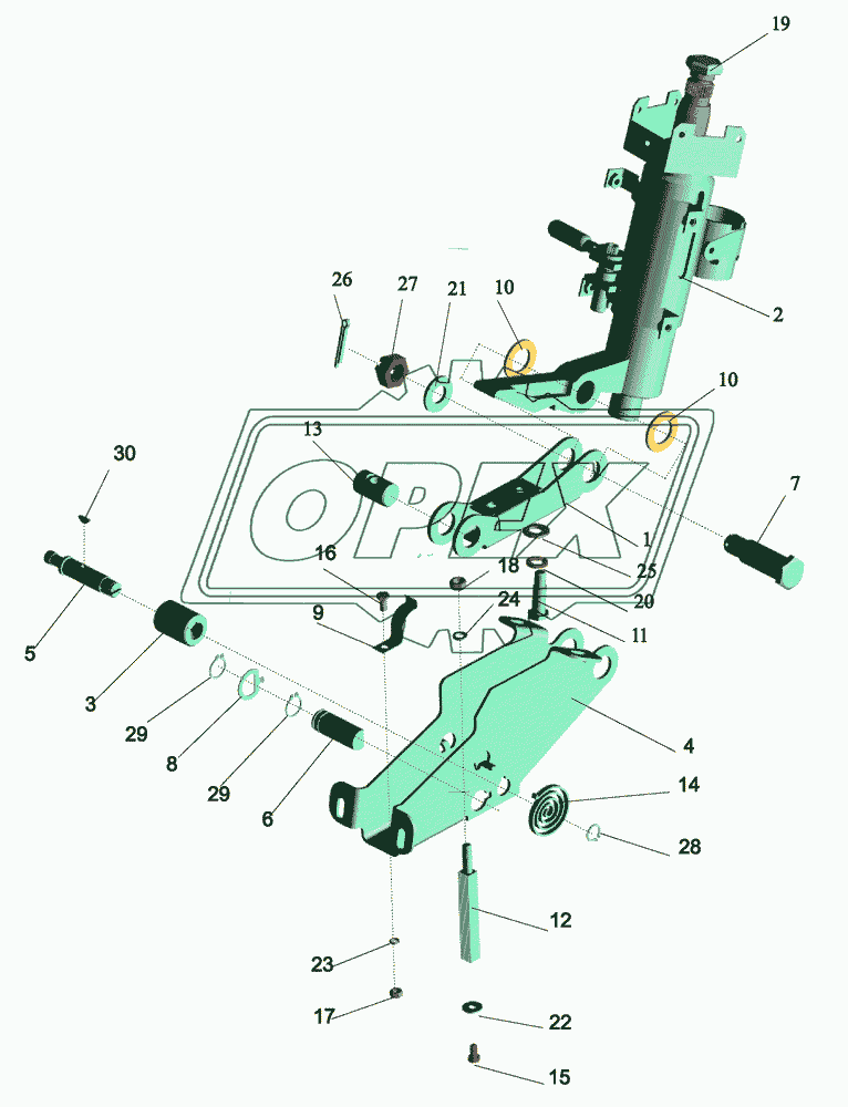 Кронштейн с колонкой 64221-3403008