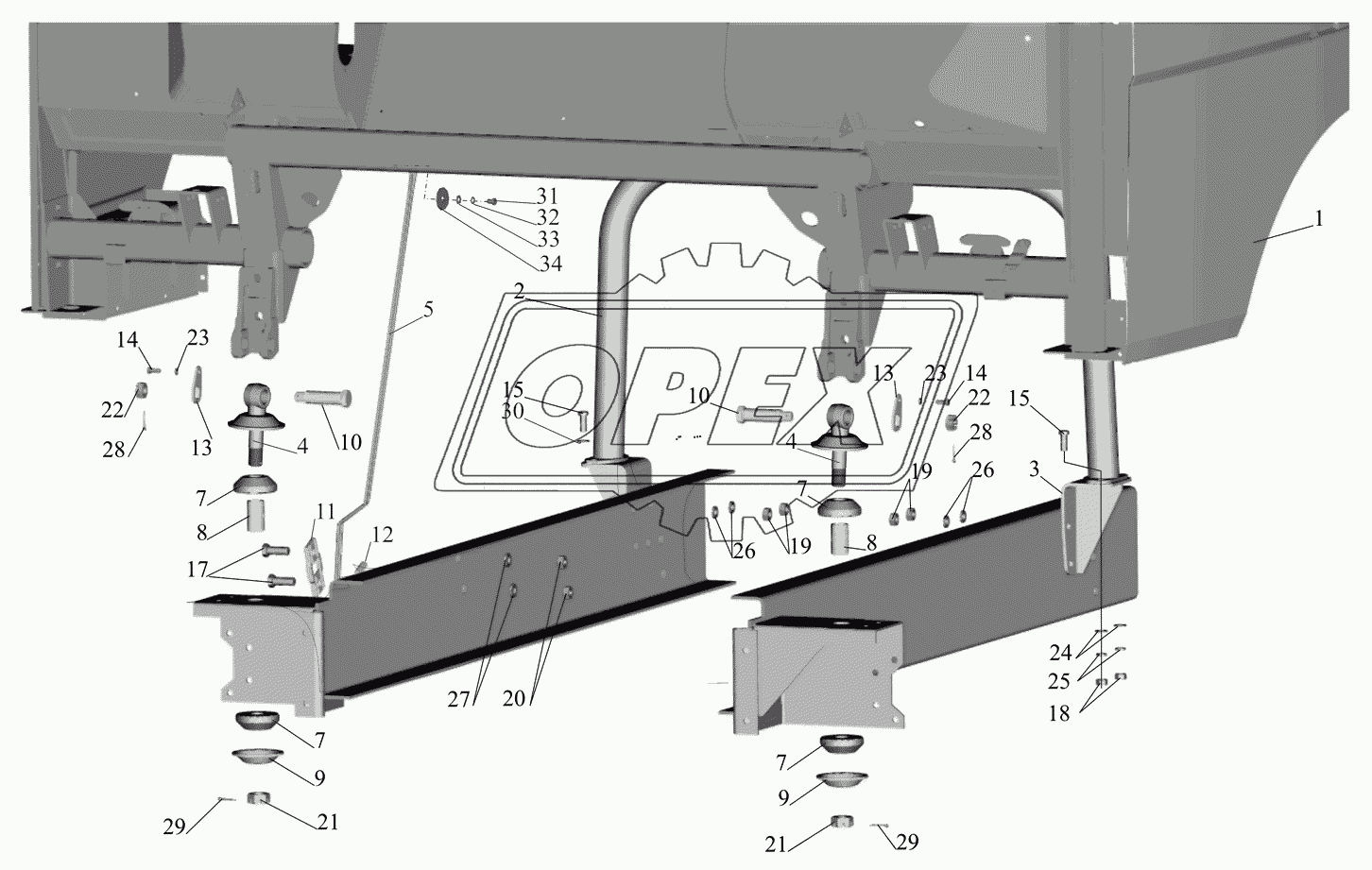 Установка кабины 4370-5000002