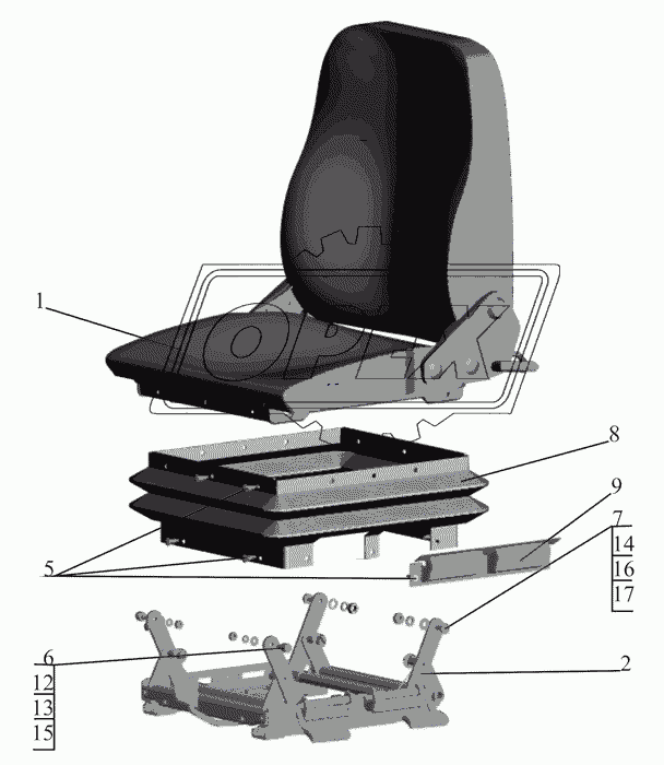 Сиденье водителя 6430-6800010