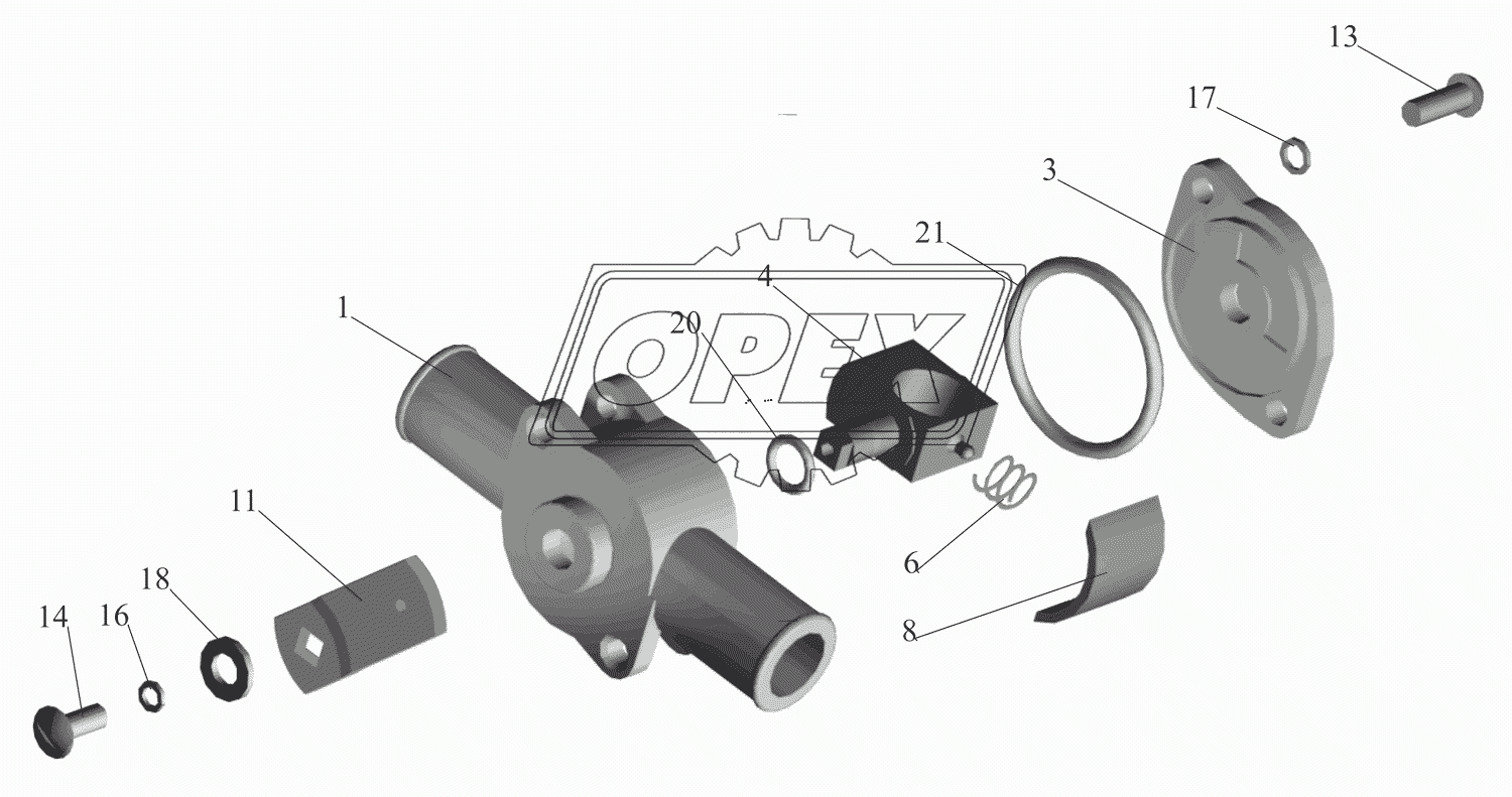 Кран управления отопителем 6430-8101150