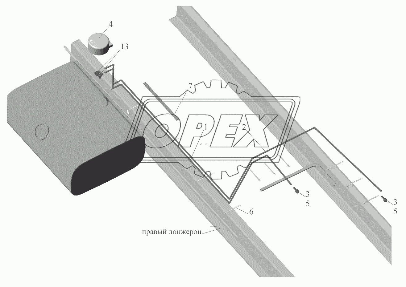 Крепление топливопроводов 4370-1104002