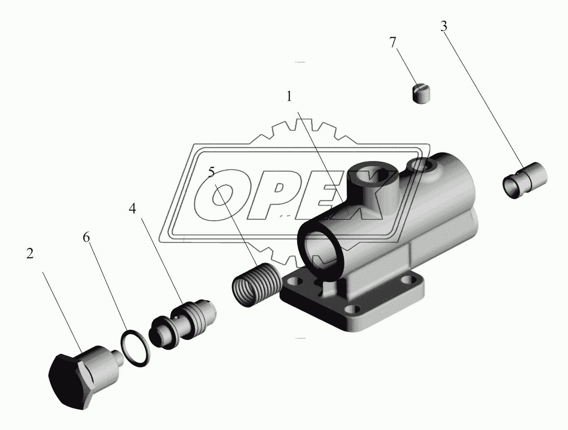 Клапан расхода давления 437040-3407260