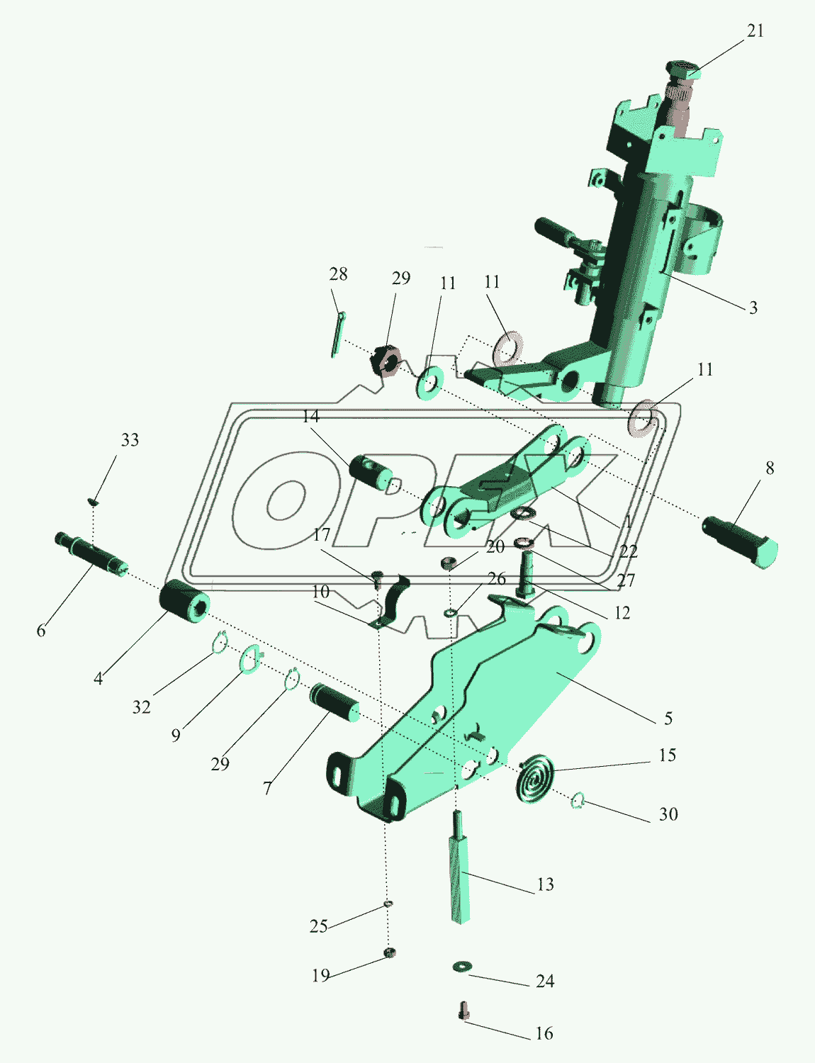 Кронштейн с колонкой 64221-3403008