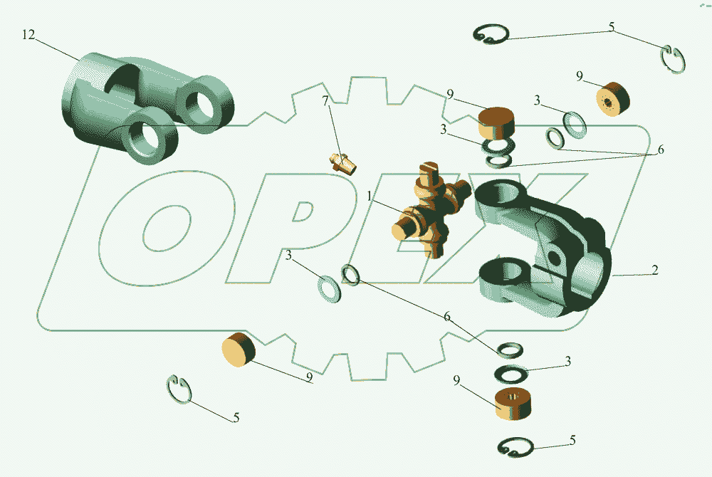 Шарнир карданный 6430-3444054-001