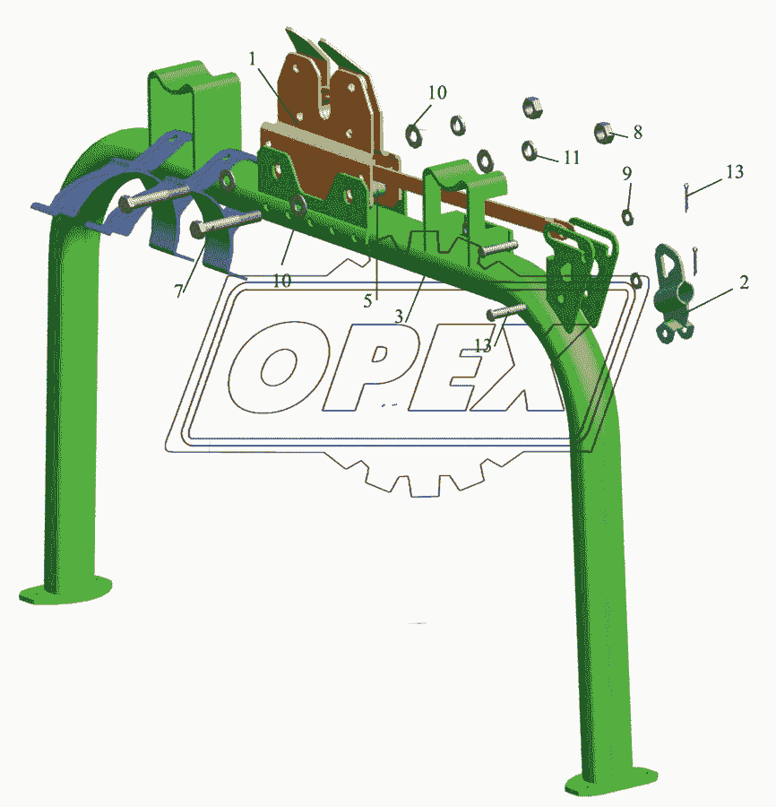 Балка опоры кабины 437030-5001660