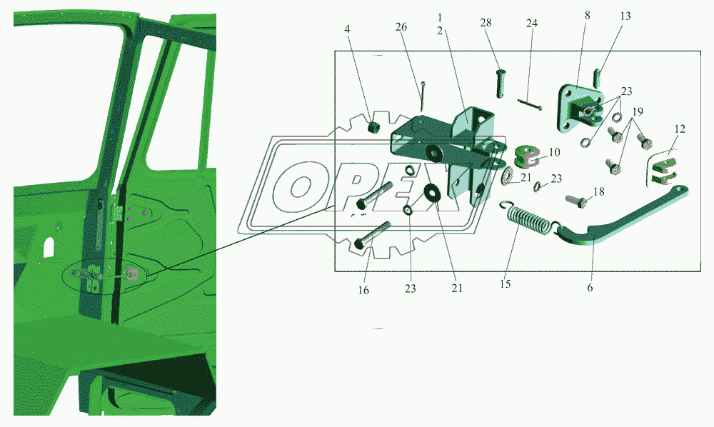 Установка ограничителей 64221-6100006-10