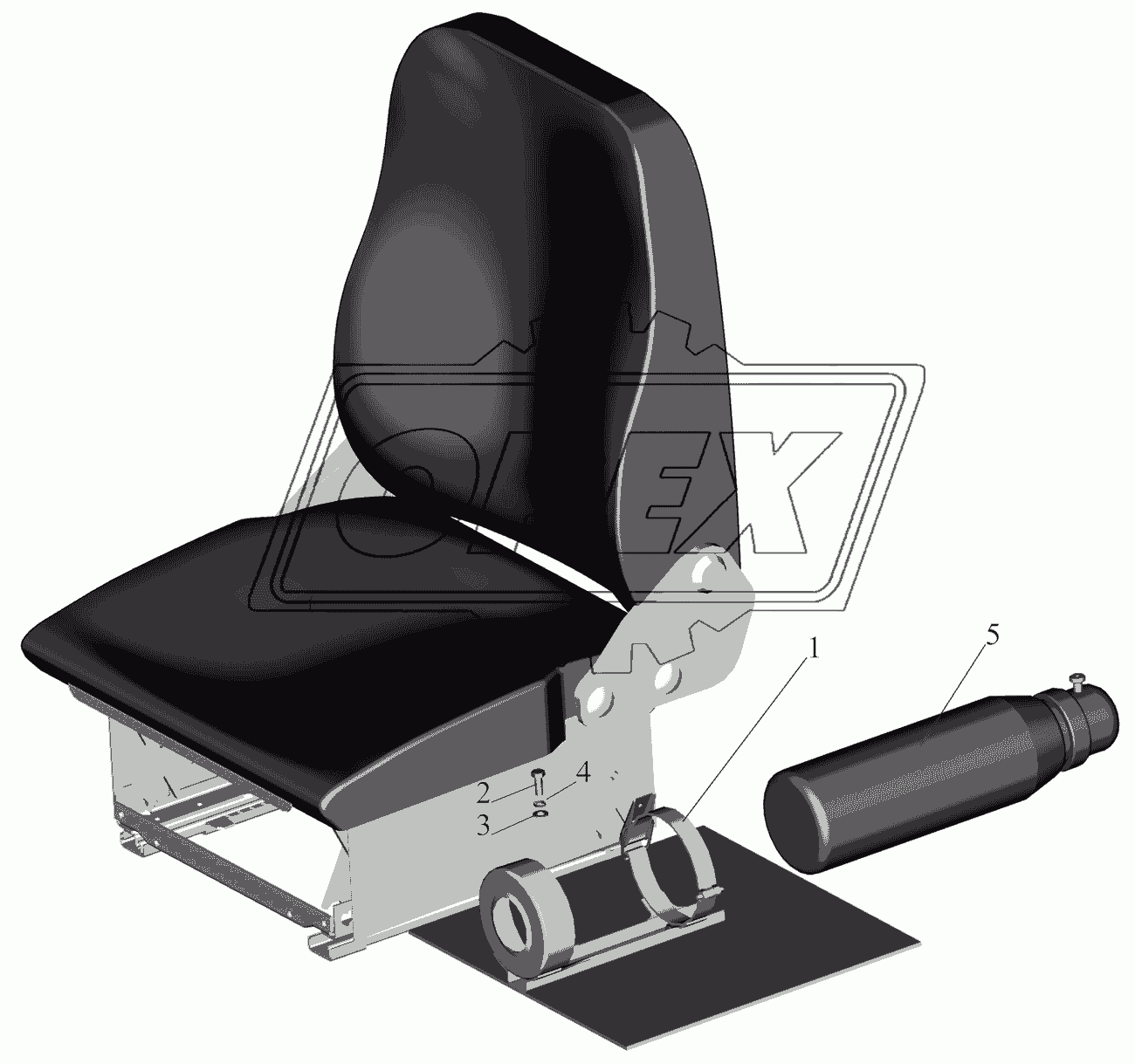 Установка огнетушителя 6501-3910040