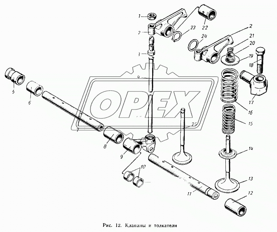 Клапаны и толкатели
