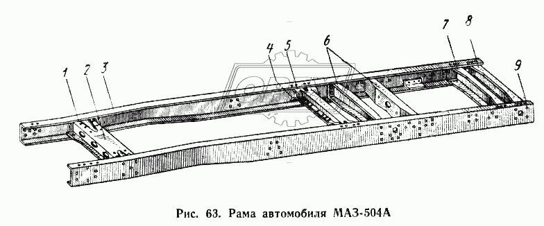 Рама автомобиля МАЗ-504А