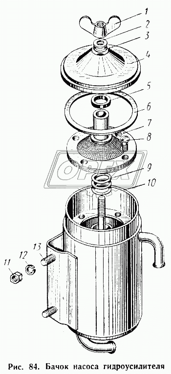 Бачек насоса гидроусилителя
