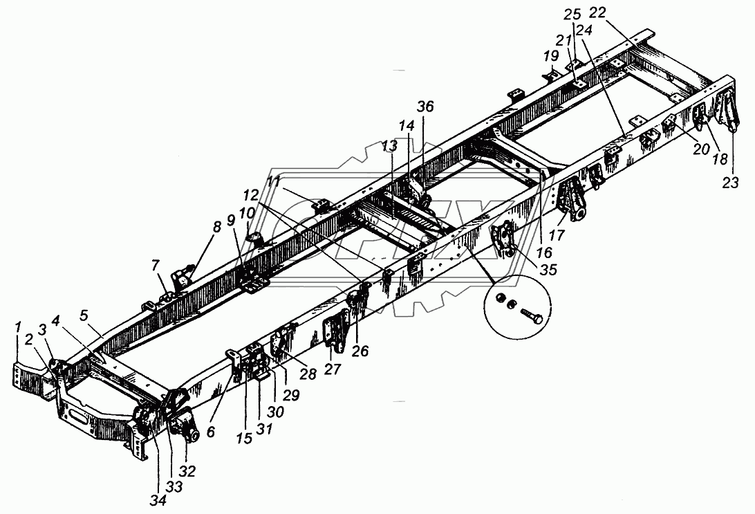 Рама МАЗ-509А