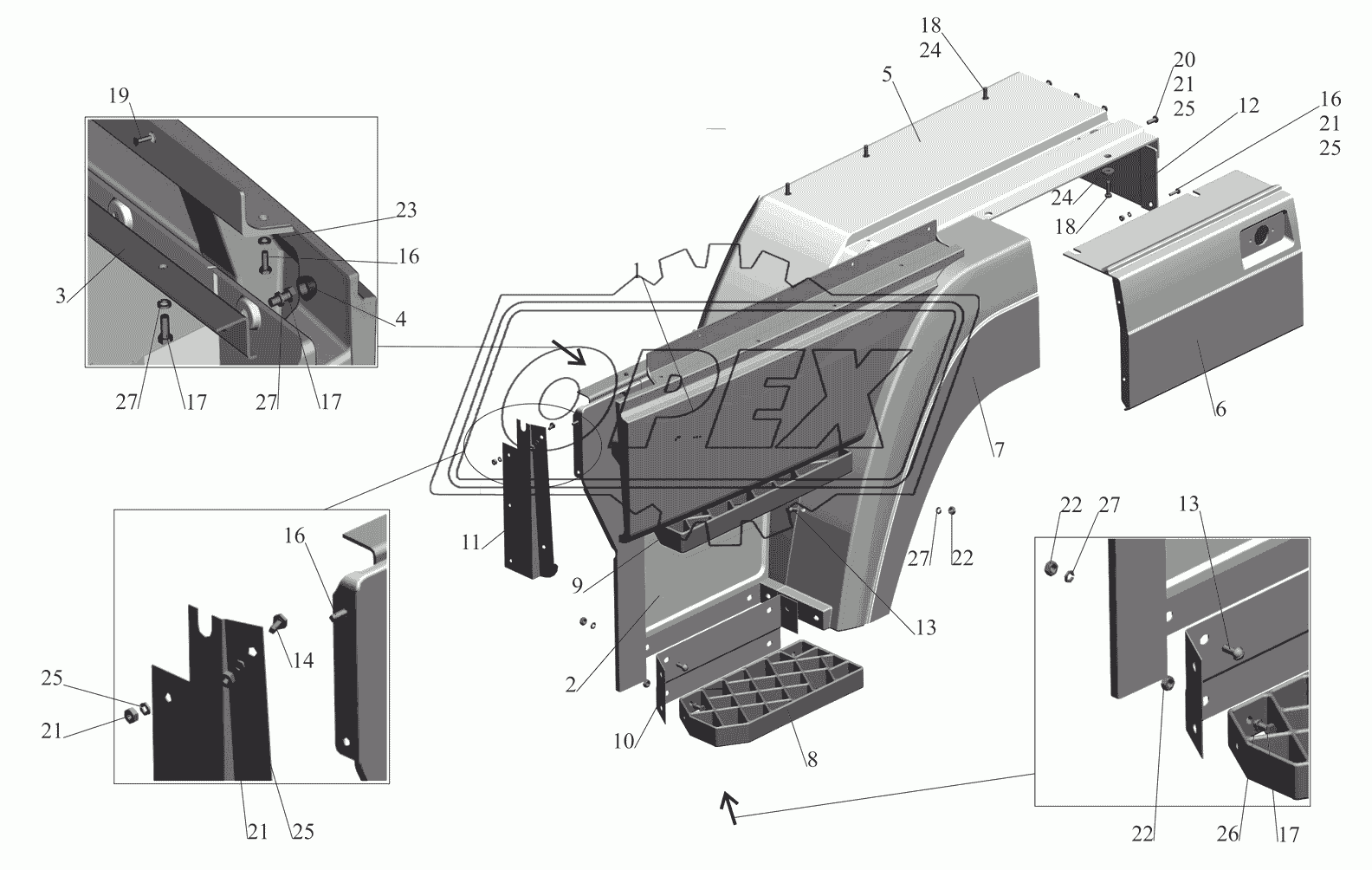 Установка оперения 6418-8400020-010