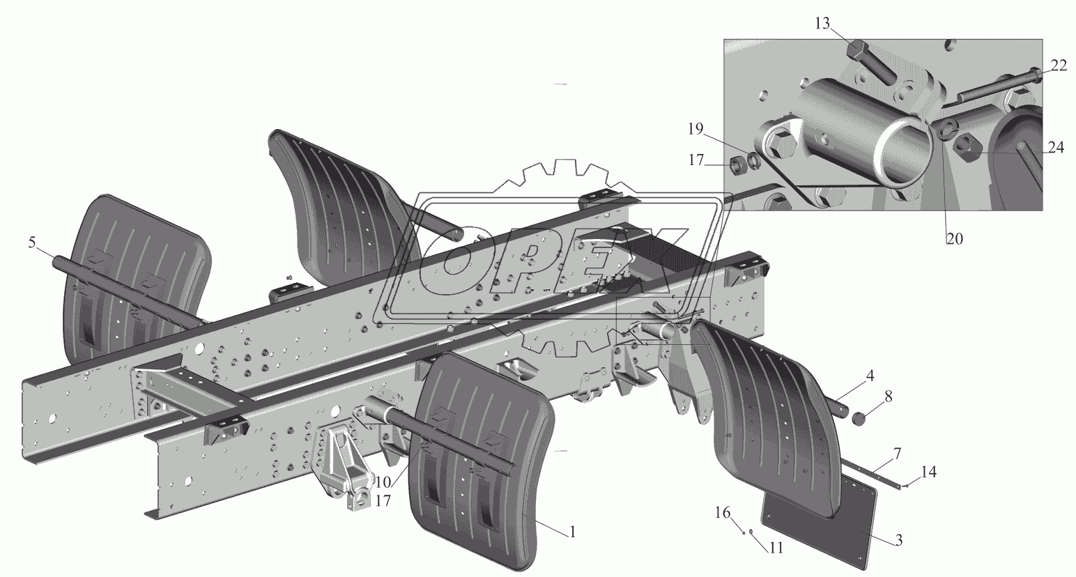 Установка крыльев 5309-8500048