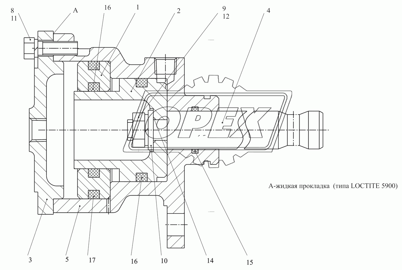 Коробка раздаточная Механизм переключения передач 6425 1804070