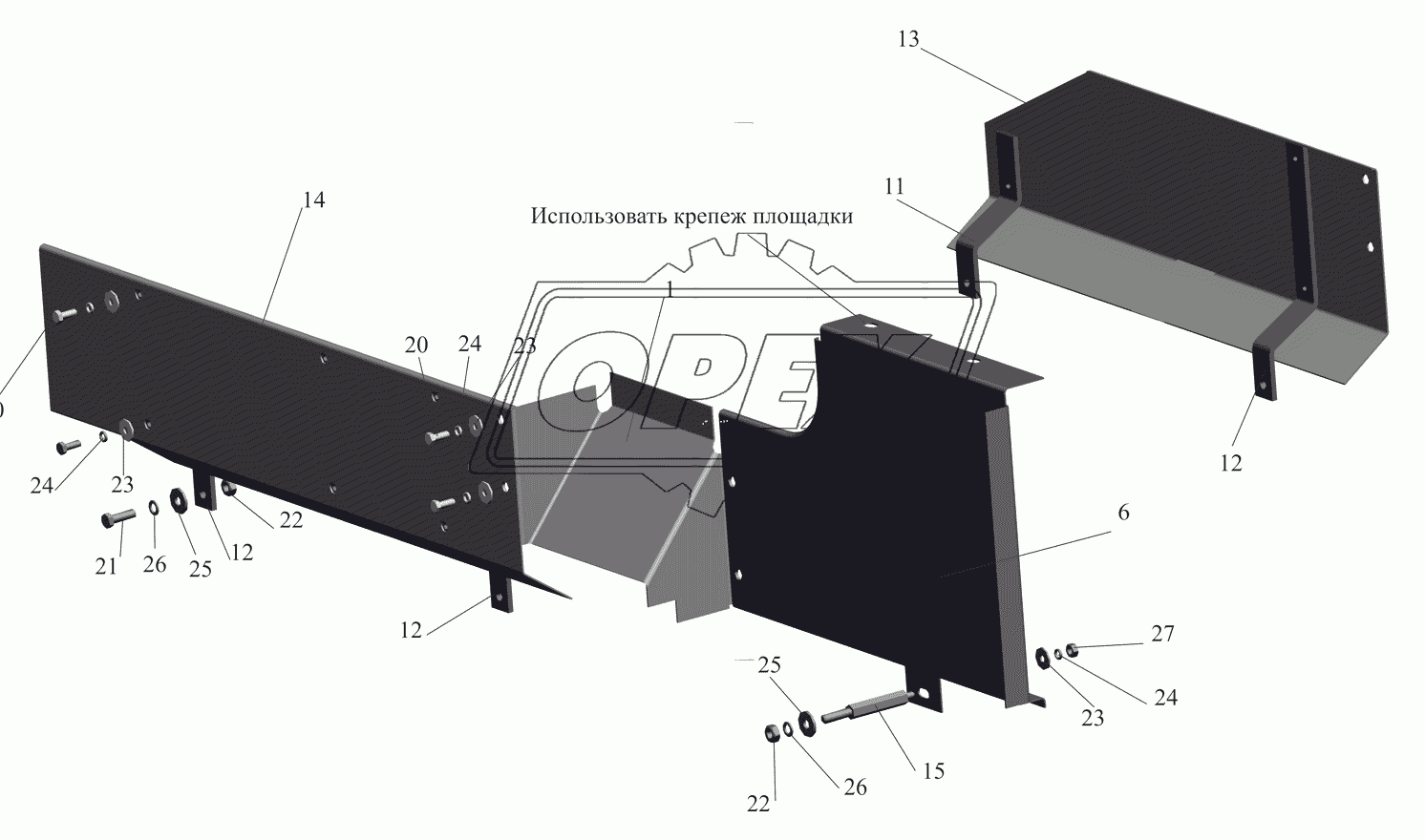 Установка шумоизоляционных экранов 530905-1061003