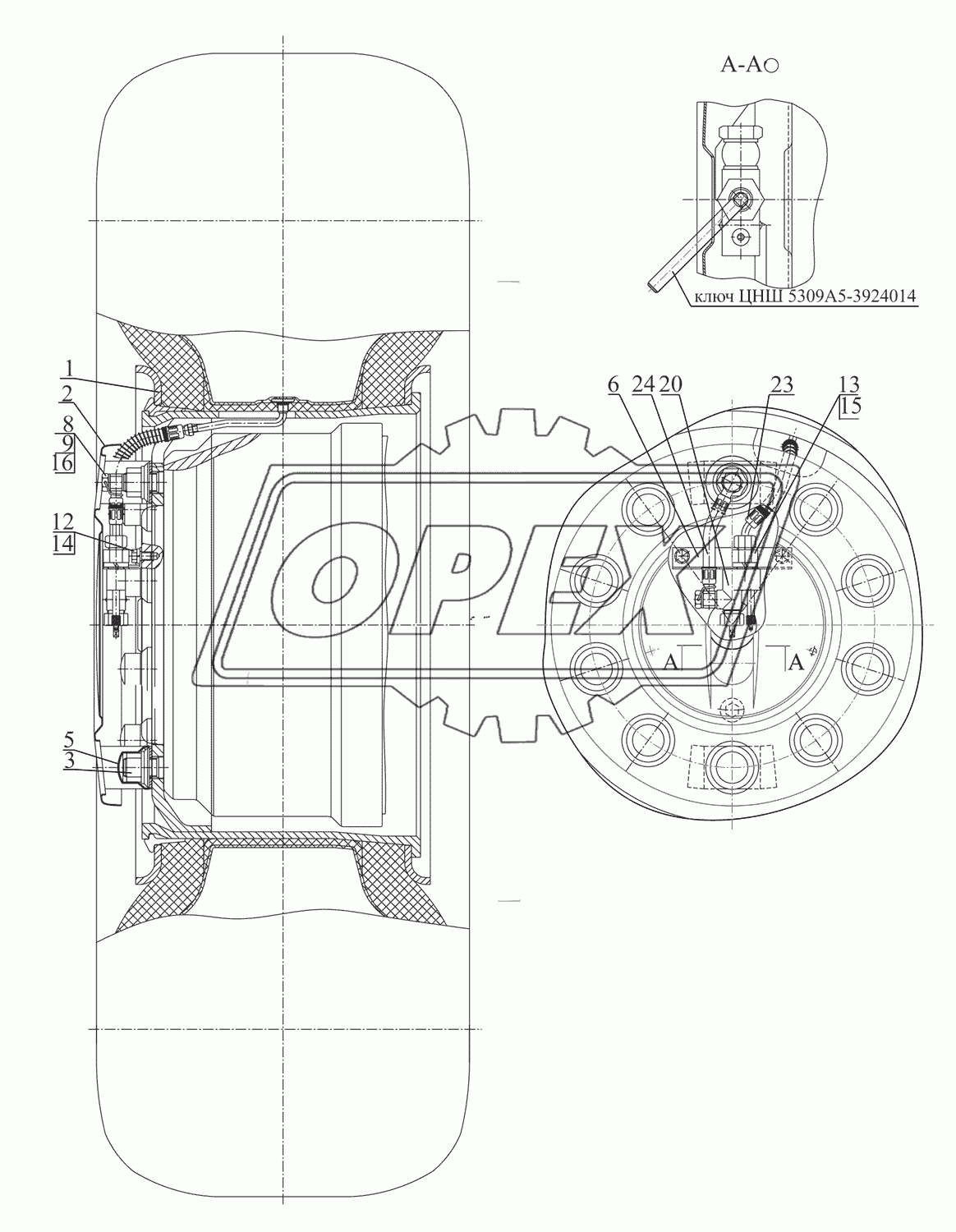 Установка передних колес 5309A5-3100005