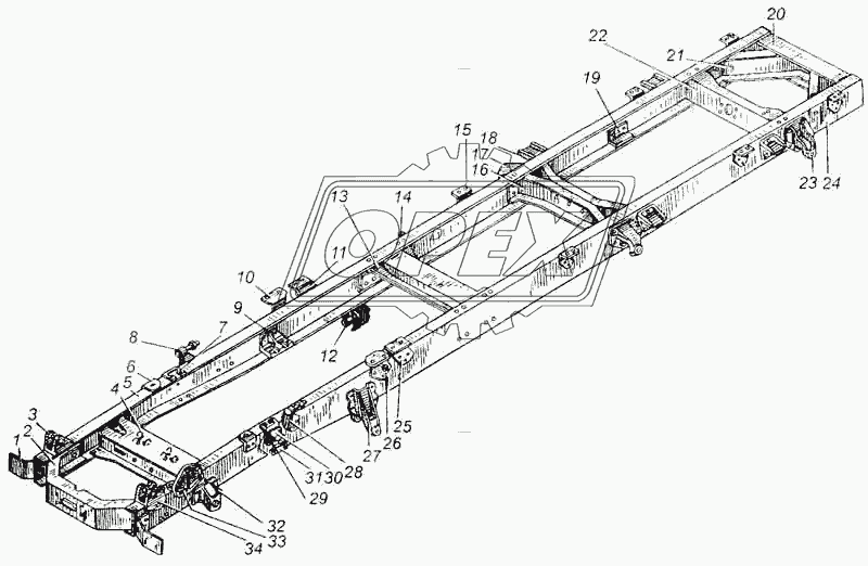 Рама автомобиля МАЗ-5335