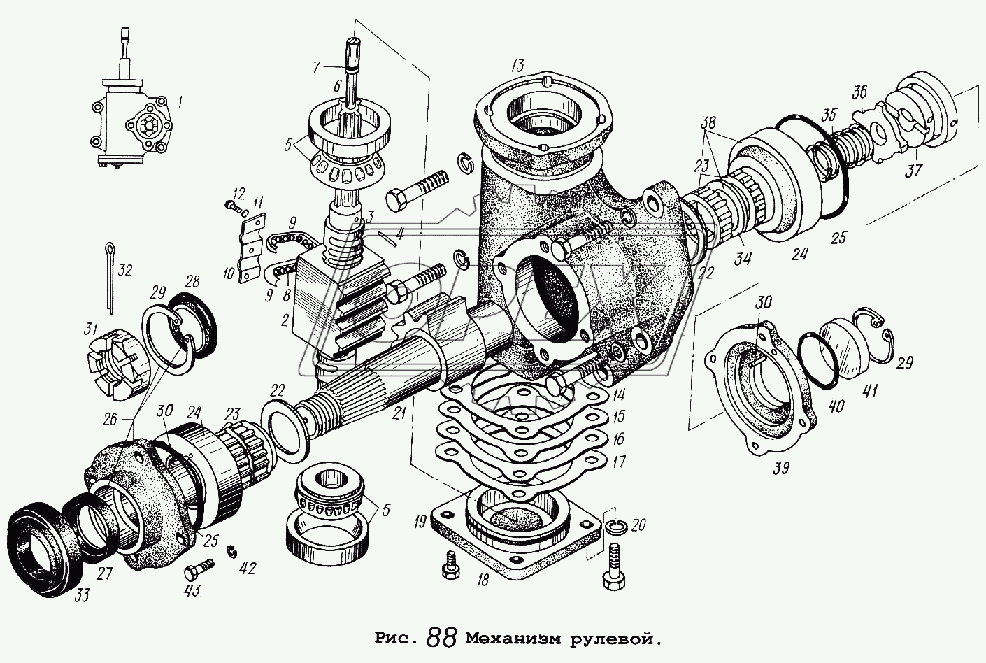 Механизм рулевой