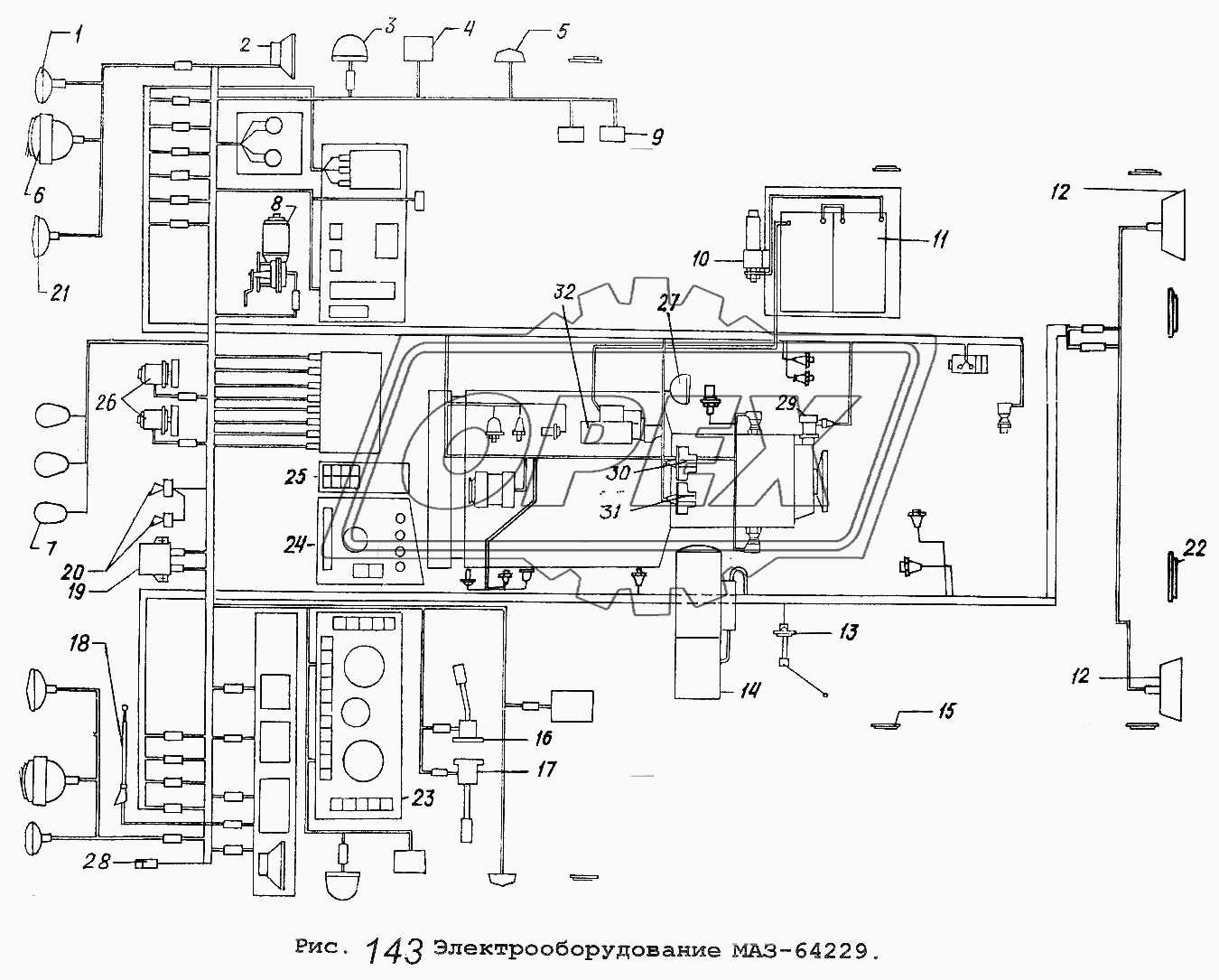 Электрооборудование МАЗ-64229