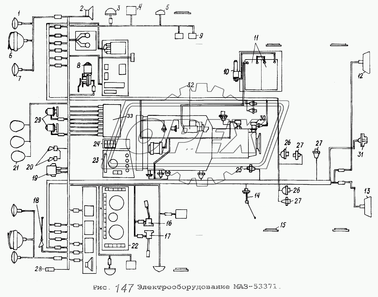 Электрооборудование МАЗ-53371